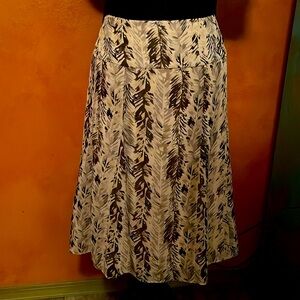 Pendleton sheer feather design layered skirt